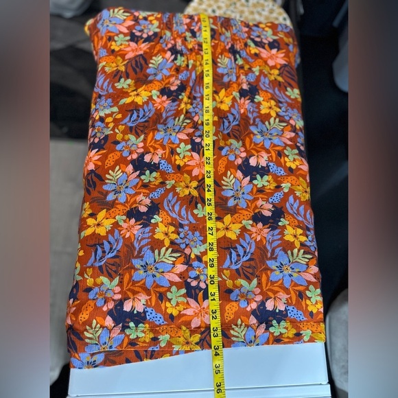 Garnet Hill Multicolored Floral Print Livvy Crêpe Dress Sleeveless Sz L - Picture 9 of 12